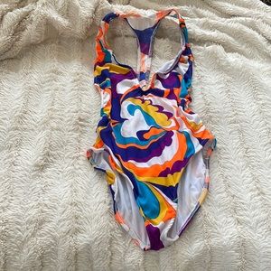 Fun colorful one piece swim